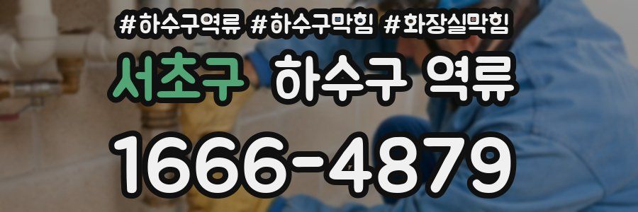 서초구 하수구 역류