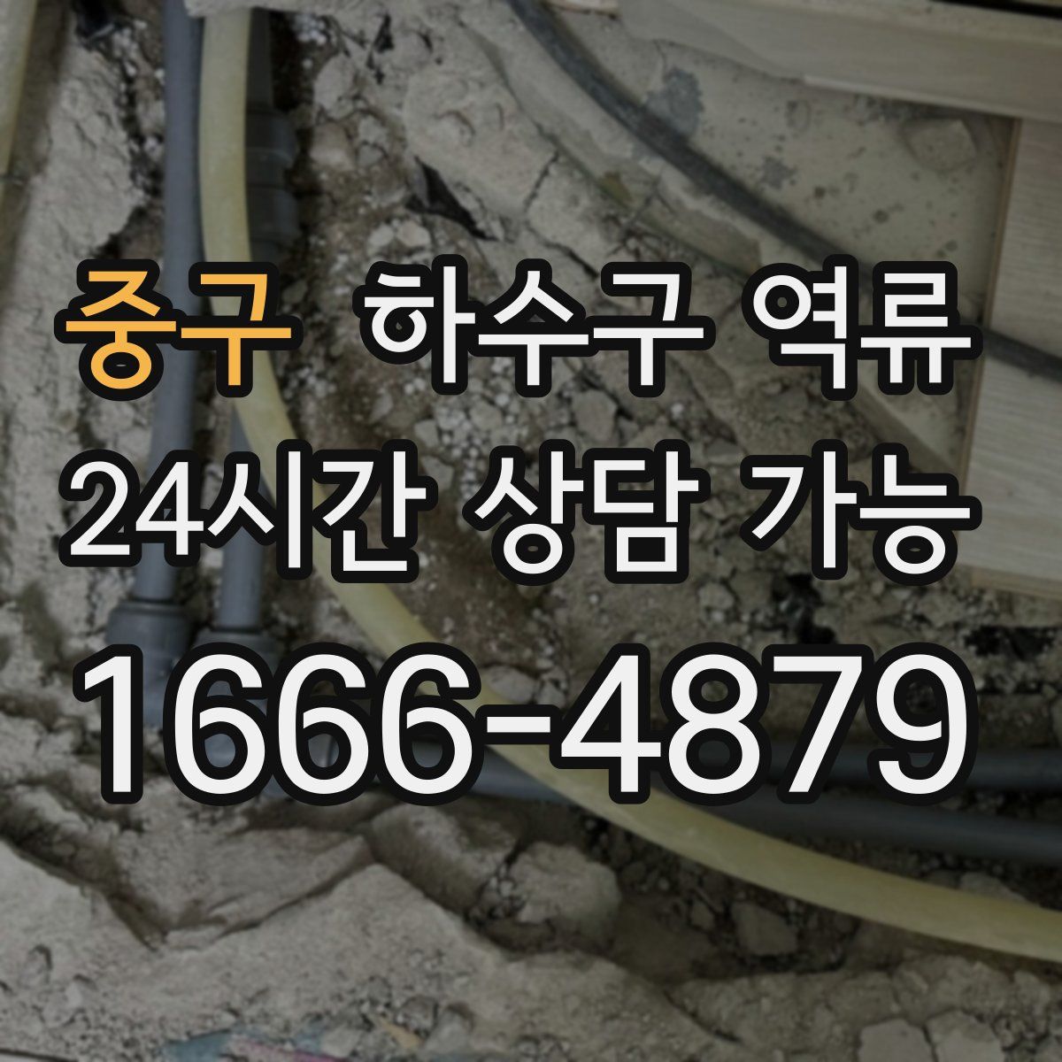 중구 하수구 역류