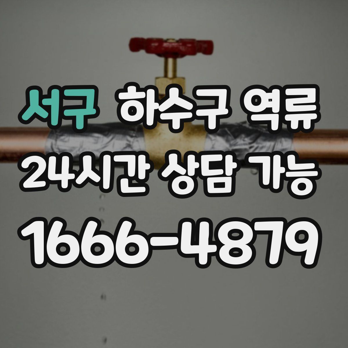 서구 하수구 역류