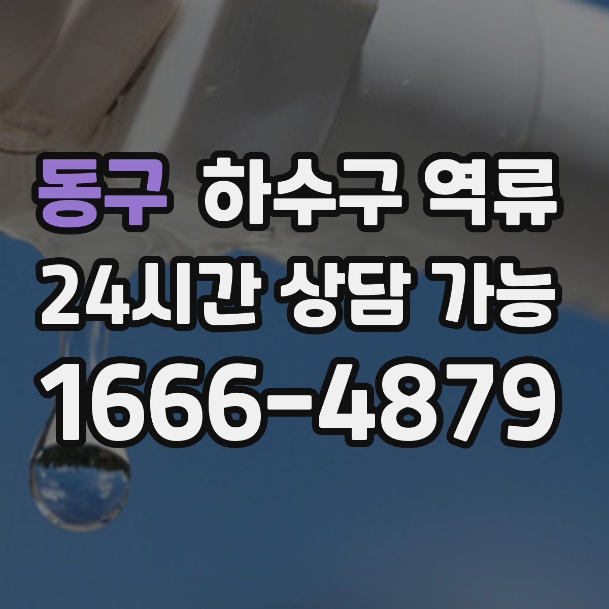 동구 하수구 역류