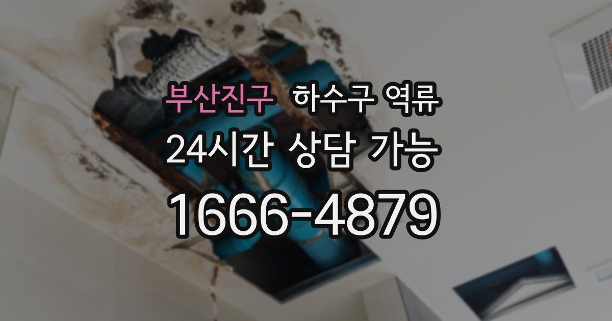 부산진구 하수구 역류