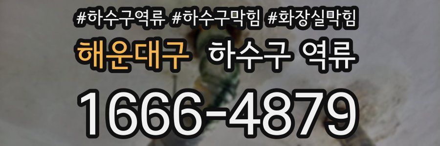 해운대구 하수구 역류