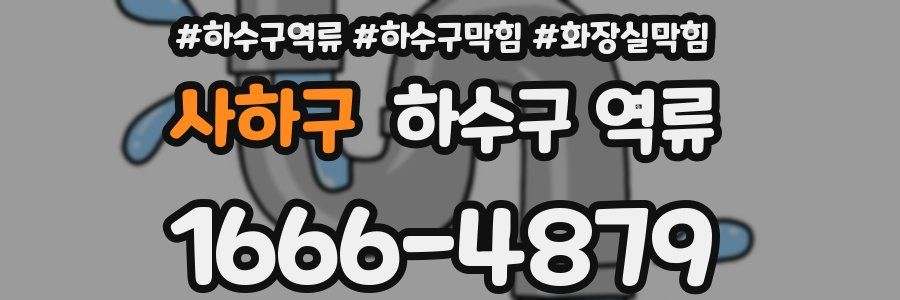 사하구 하수구 역류