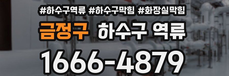 금정구 하수구 역류