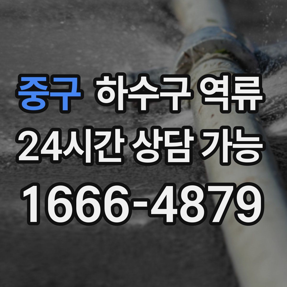 중구 하수구 역류