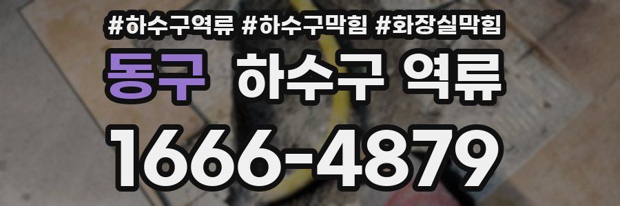 동구 하수구 역류