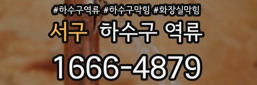 서구 하수구 역류