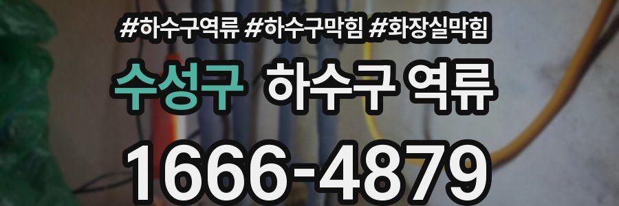 수성구 하수구 역류