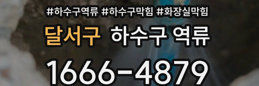 달서구 하수구 역류