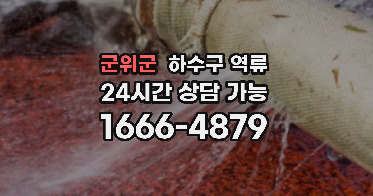 군위군 하수구 역류