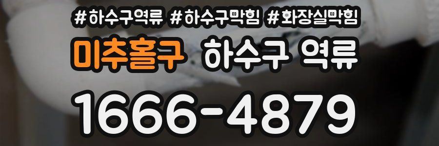 미추홀구 하수구 역류