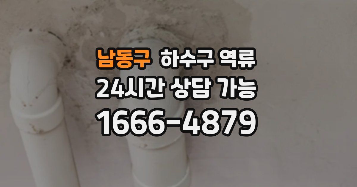 남동구 하수구 역류