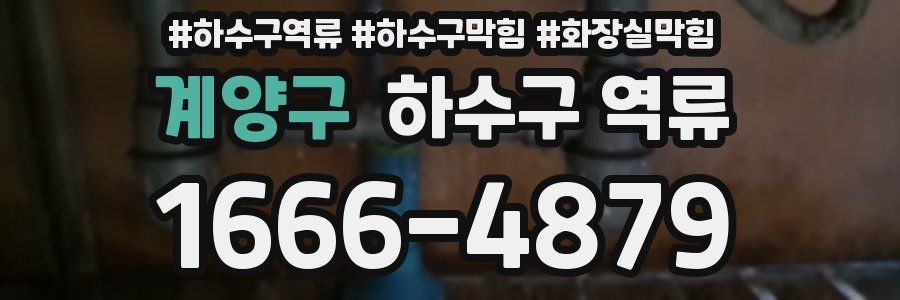 계양구 하수구 역류