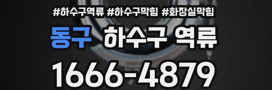 동구 하수구 역류