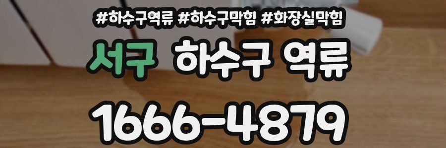 서구 하수구 역류