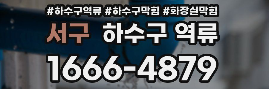 서구 하수구 역류