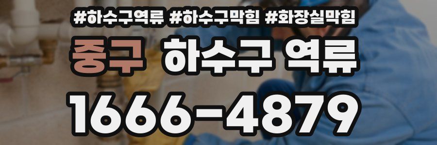 중구 하수구 역류