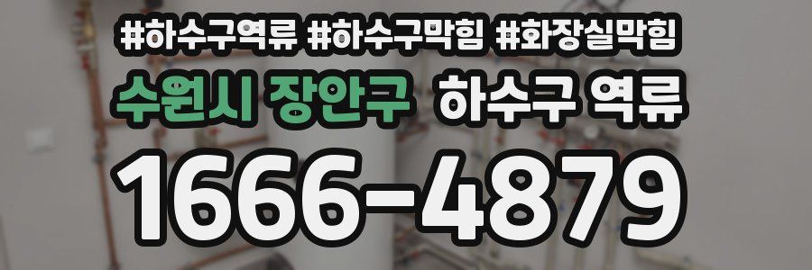 수원시 장안구 하수구 역류