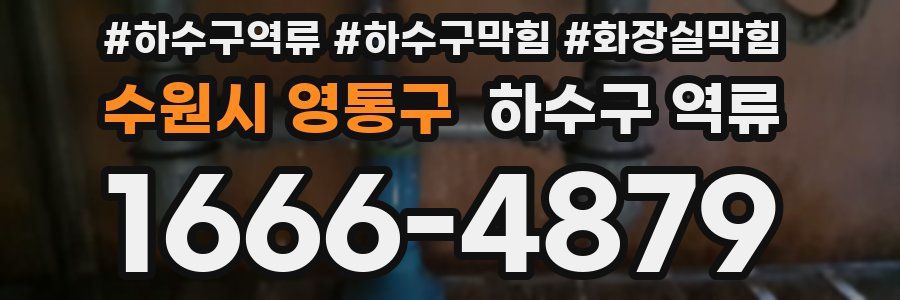 수원시 영통구 하수구 역류