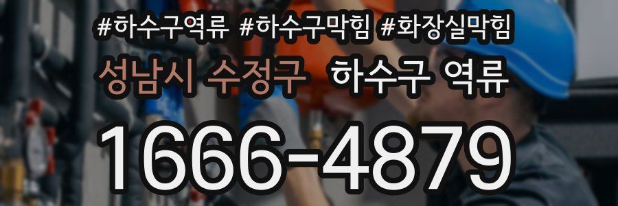 성남시 수정구 하수구 역류