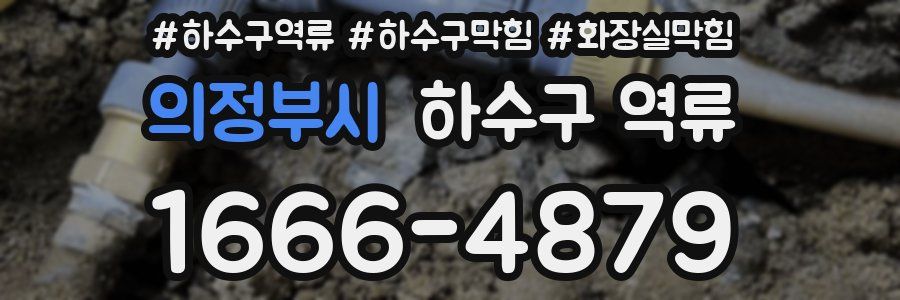 의정부시 하수구 역류