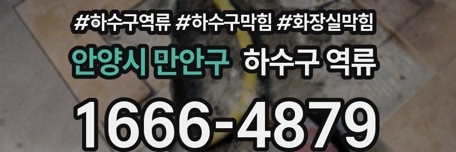 안양시 만안구 하수구 역류