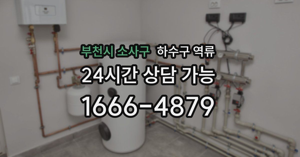 부천시 소사구 하수구 역류