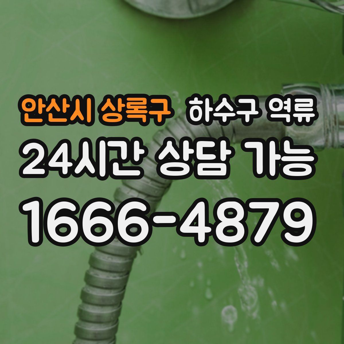 안산시 상록구 하수구 역류