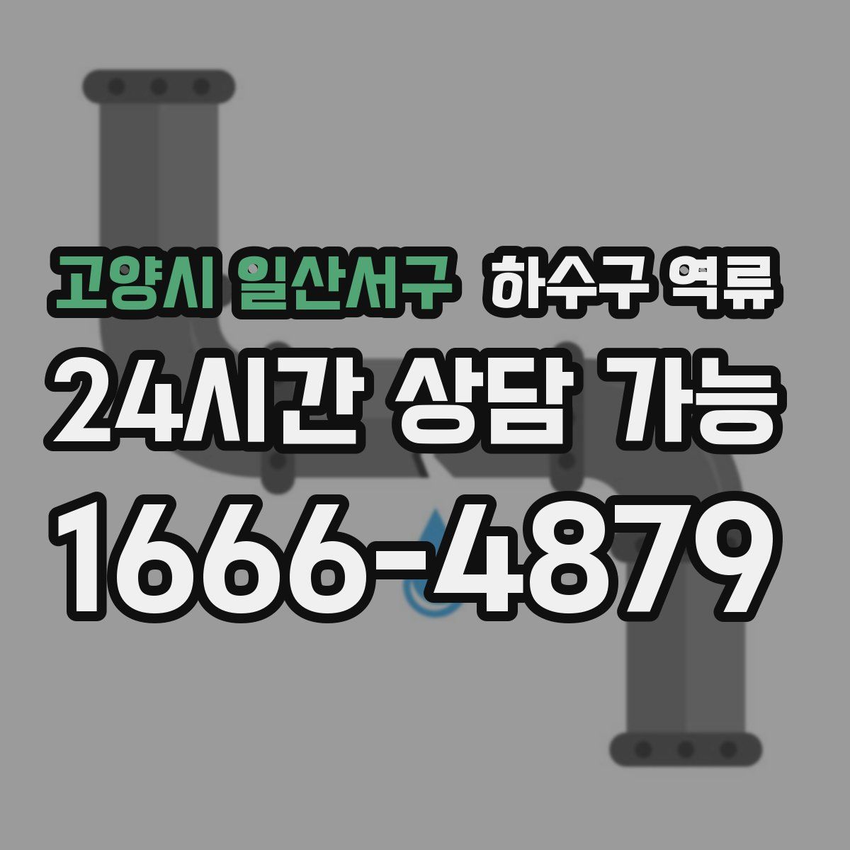 고양시 일산서구 하수구 역류