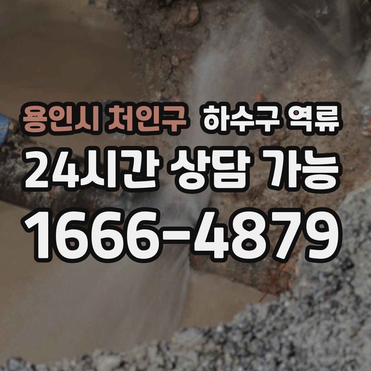 용인시 처인구 하수구 역류