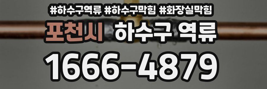 포천시 하수구 역류