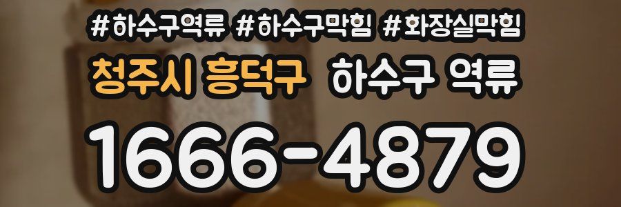 청주시 흥덕구 하수구 역류