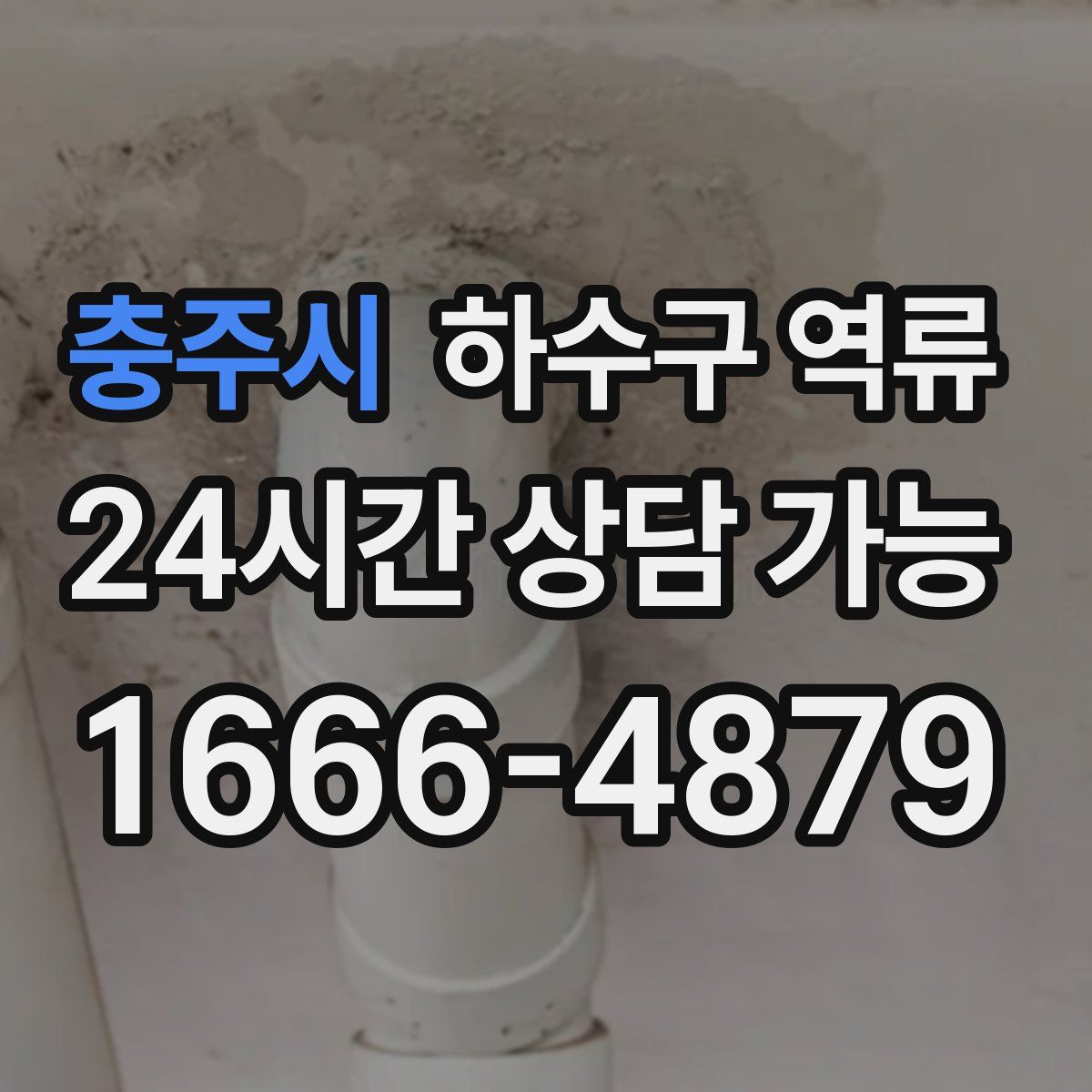 충주시 하수구 역류