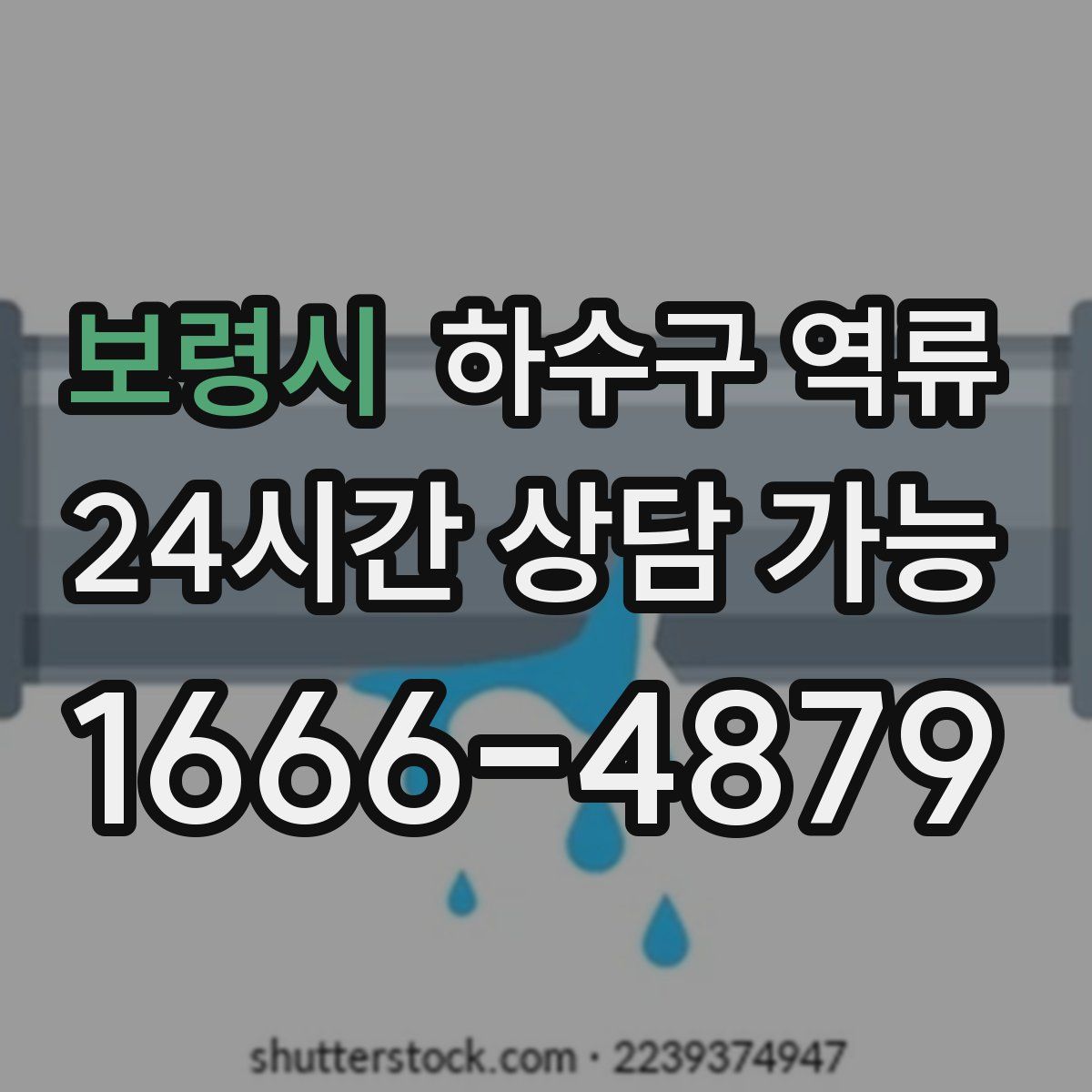 보령시 하수구 역류