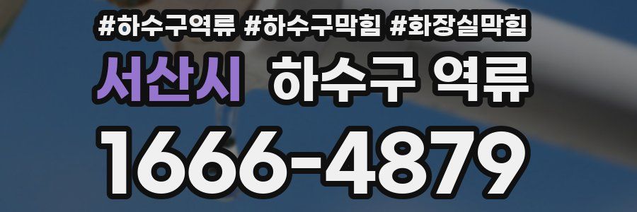 서산시 하수구 역류