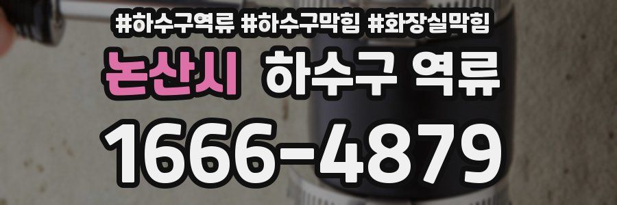 논산시 하수구 역류