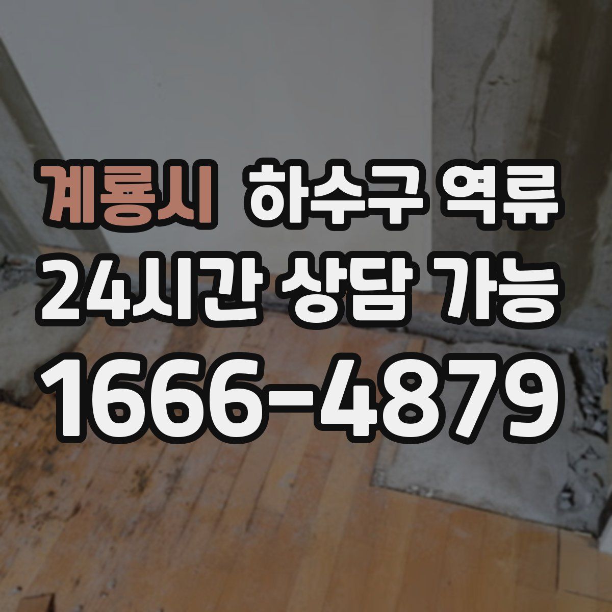 계룡시 하수구 역류