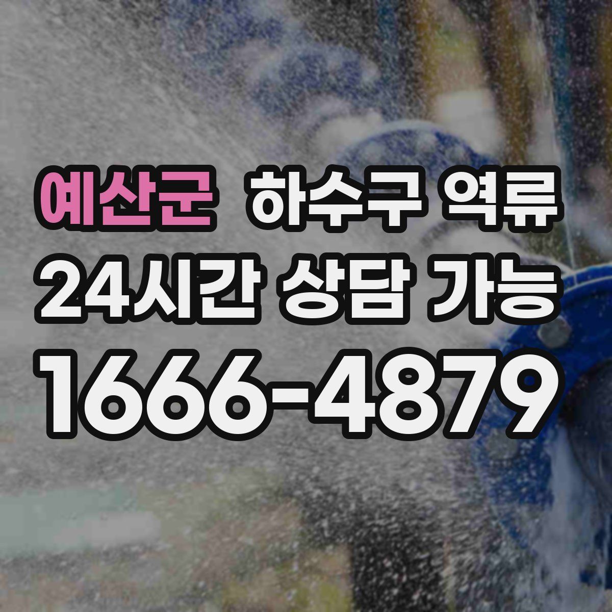 예산군 하수구 역류