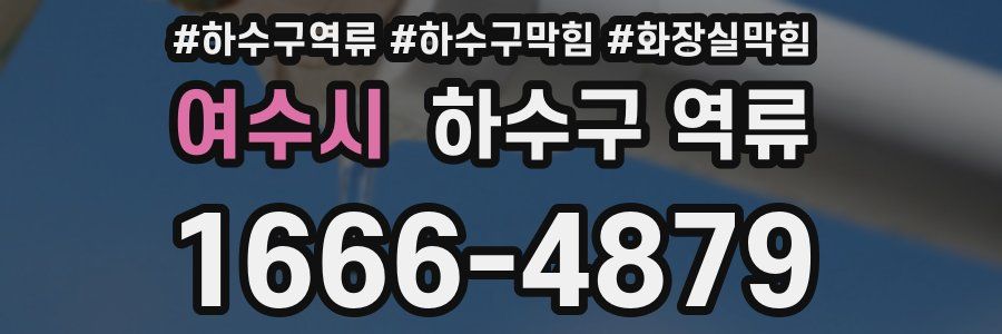 여수시 하수구 역류