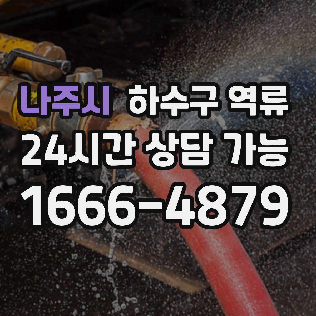 나주시 하수구 역류