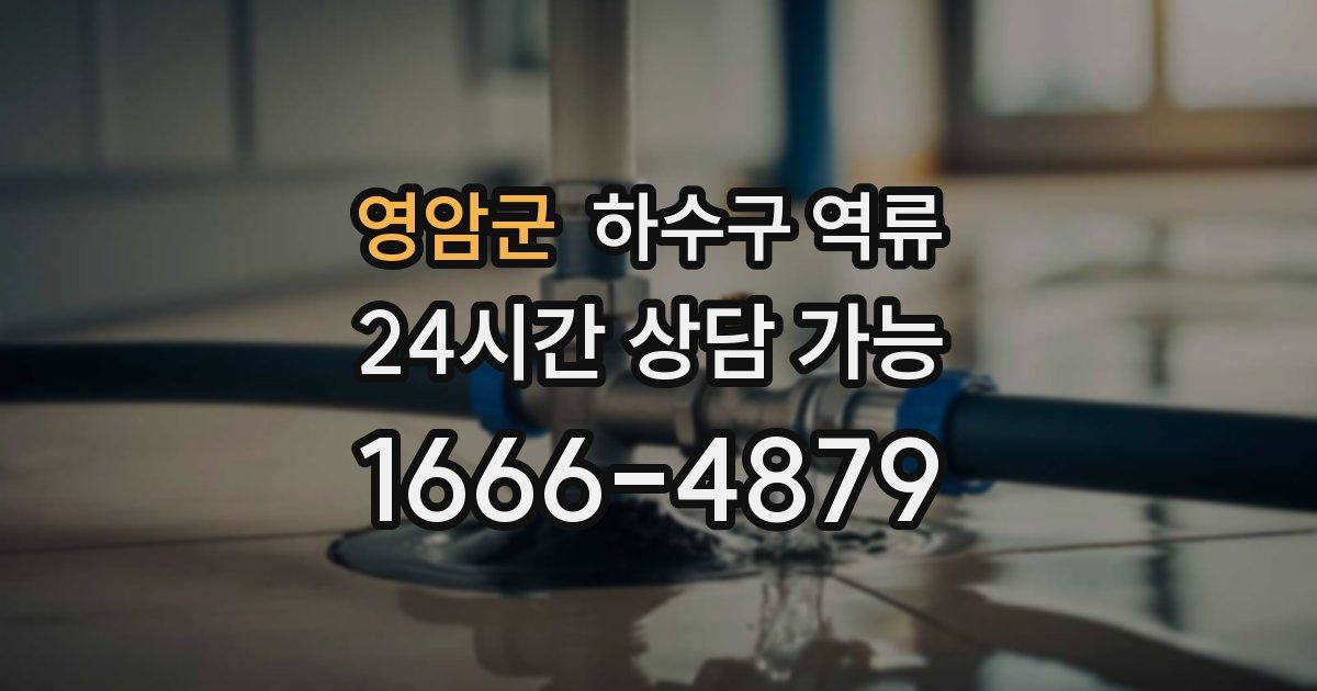 영암군 하수구 역류