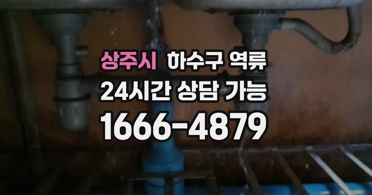상주시 하수구 역류