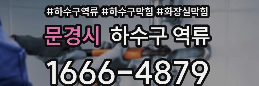 문경시 하수구 역류