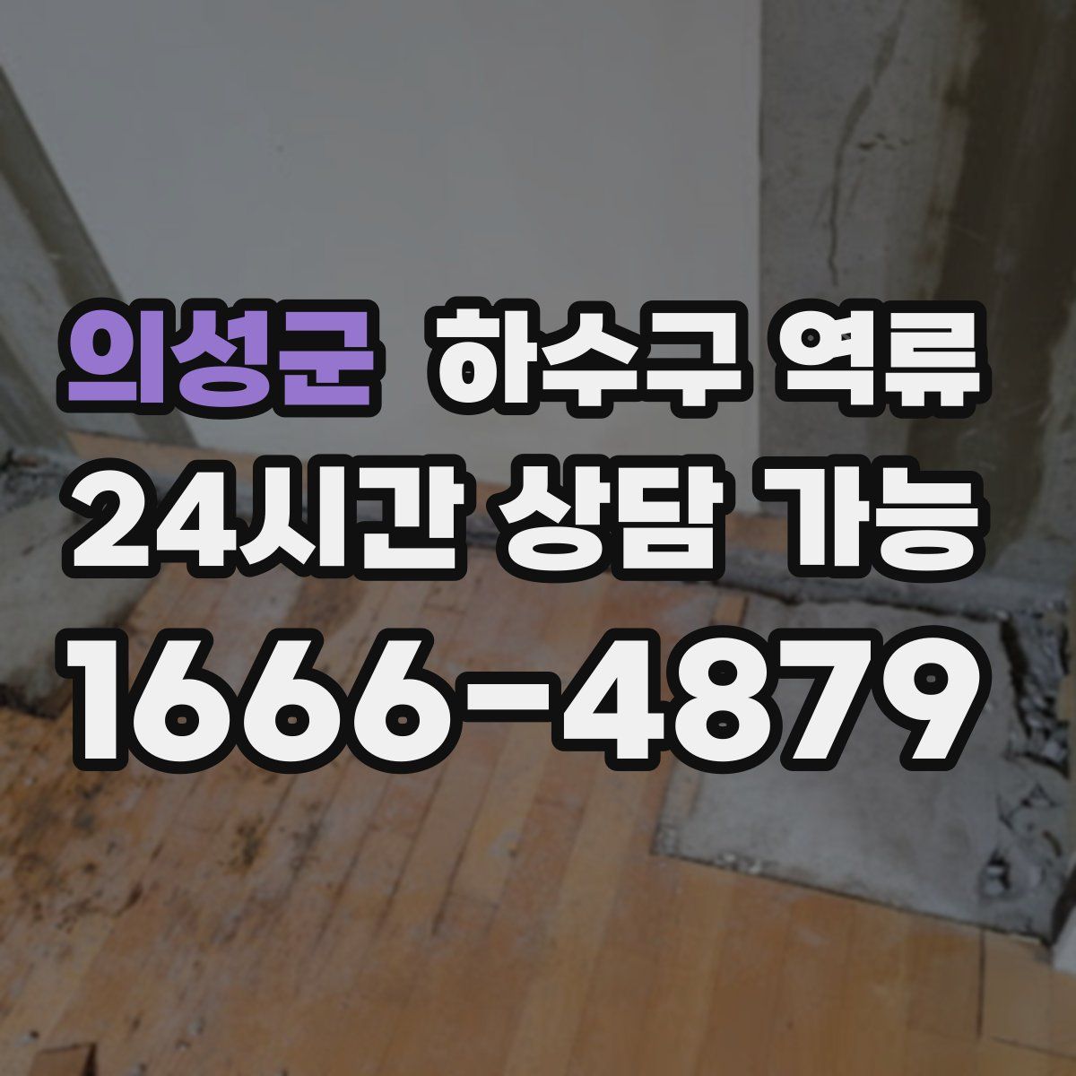 의성군 하수구 역류