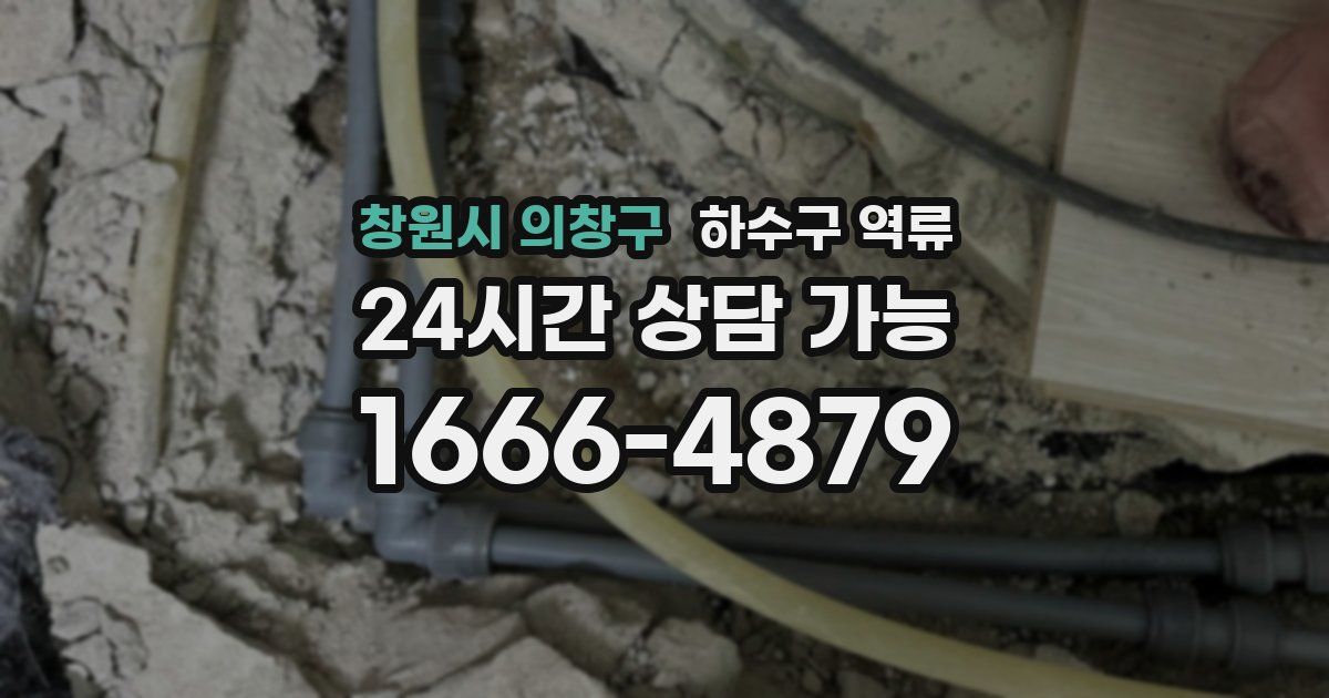 창원시 의창구 하수구 역류