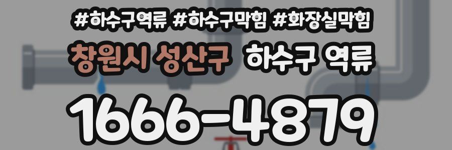 창원시 성산구 하수구 역류