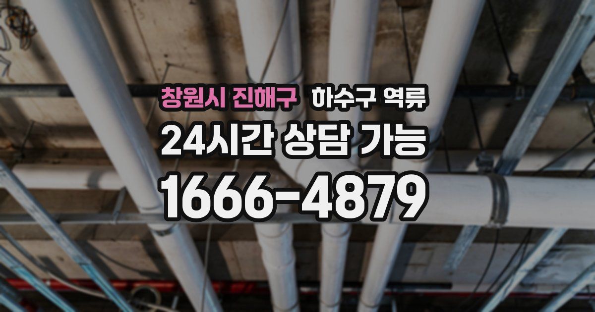 창원시 진해구 하수구 역류