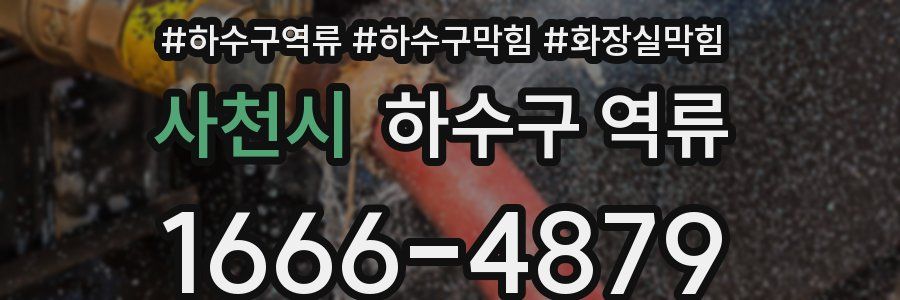사천시 하수구 역류