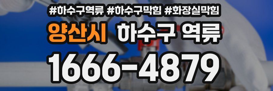 양산시 하수구 역류