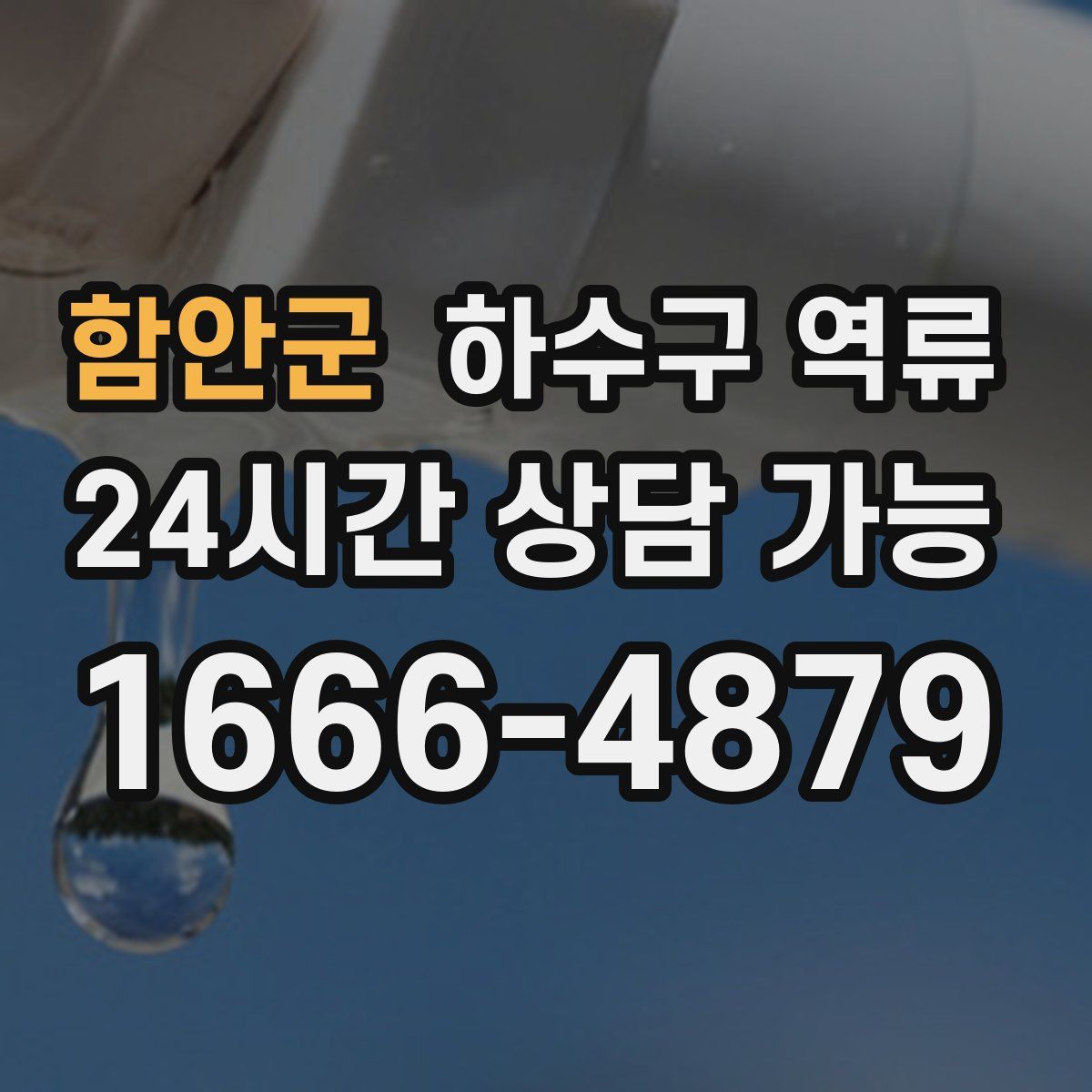 함안군 하수구 역류